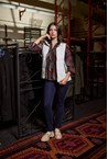 VENICE ZIP BLOUSE - red lace